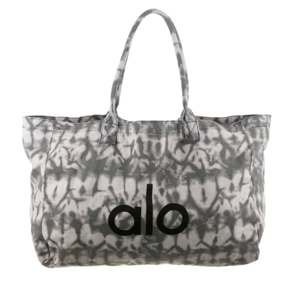 Alo Gray Tie-Dye Tote Bag